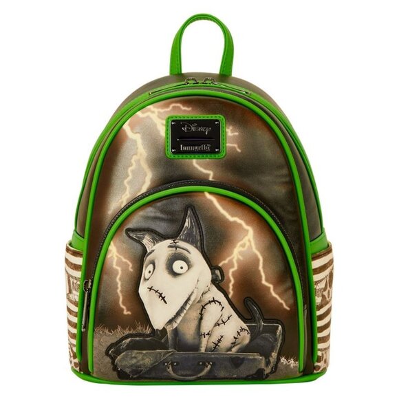 NWT Disney Loungefly Frankenweenie Glow-in Dark Mini Backpack - Picture 1 of 5
